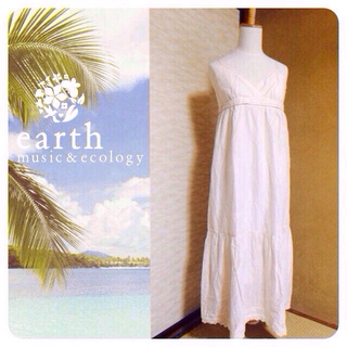 アースミュージックアンドエコロジー(earth music & ecology)のearth♡マキシワンピース♡コットン(ロングワンピース/マキシワンピース)
