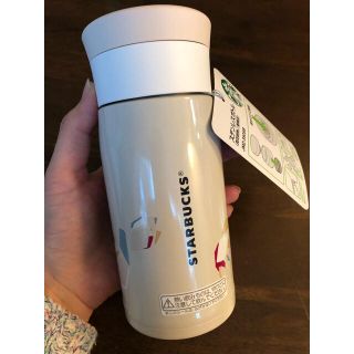 スターバックスコーヒー(Starbucks Coffee)のにゃん様専用 ステンレスボトル ウインター2017 フラワーアート(タンブラー)