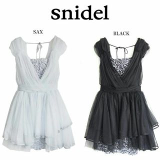 スナイデル(SNIDEL)のna7様専用♡snidel♡ギンガムチェック×チュールワンピース(ミニワンピース)