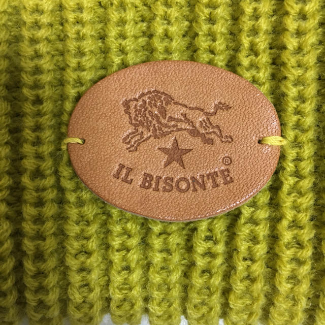 IL BISONTE(イルビゾンテ)の【新品・未使用】IL BISONTE ニット帽 イエロー レディースの帽子(ニット帽/ビーニー)の商品写真