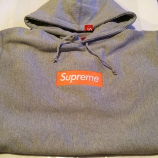 シュプリーム(Supreme)の新品 17AW supreme グレー BOX 希少XL(パーカー)