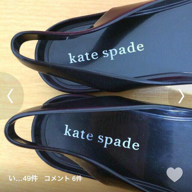 kate spade new york(ケイトスペードニューヨーク)の専用お値下げ♤ラバーサンダル♤ レディースの靴/シューズ(サンダル)の商品写真