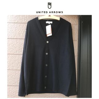 ユナイテッドアローズ(UNITED ARROWS)の新品☆ユナイテッドアローズ☆ウールカーディガン☆メンズL(カーディガン)