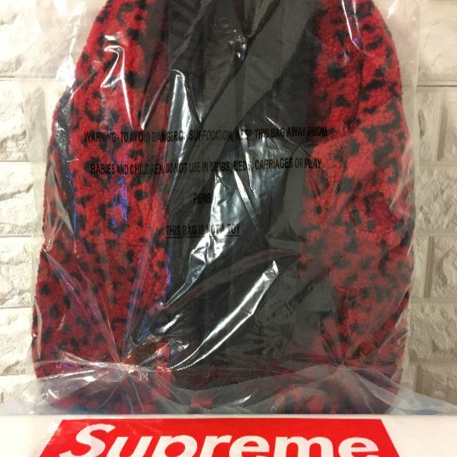 Supreme(シュプリーム)の国内即発】シュプリーム/Supreme 赤バッグ　ヒョウ柄リュック レディースのバッグ(リュック/バックパック)の商品写真