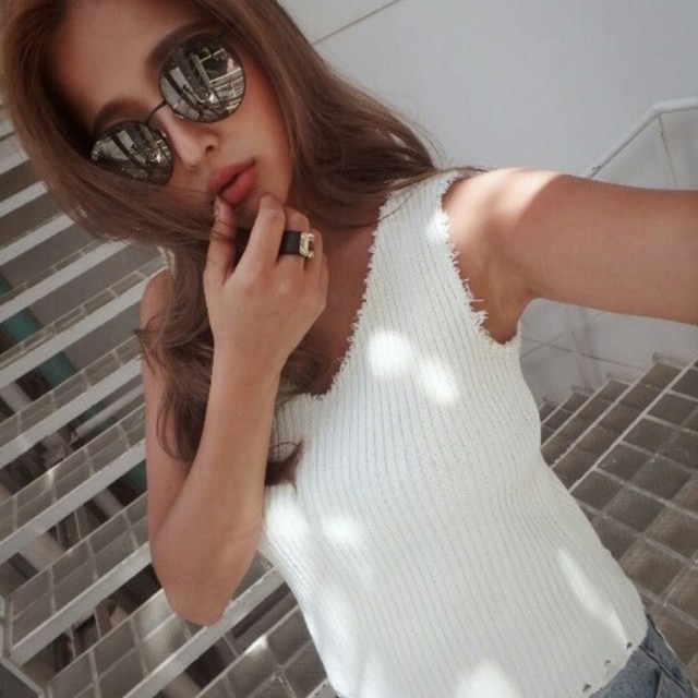 room306 CONTEMPORARY(ルームサンマルロクコンテンポラリー)のroom306♡Moderate Design Knit Tank Tops レディースのトップス(タンクトップ)の商品写真