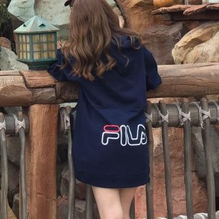 フィラ(FILA)のFILA パフスリーブワンピース パーカー(パーカー)