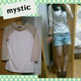 ミスティック(mystic)の【新品】mystic＊フード付Tシャツ(Tシャツ(長袖/七分))