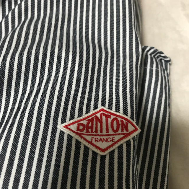 DANTON(ダントン)のDANTON ダントン オックスフォードショールカラーシャツ グレーストライプ レディースのトップス(シャツ/ブラウス(長袖/七分))の商品写真
