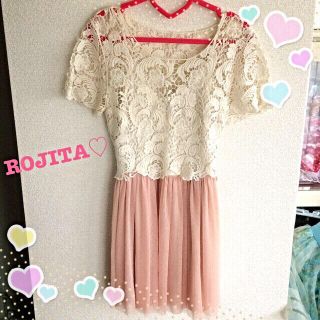 ロジータ(ROJITA)のROJITA♡レース×チュールワンピース(ミニワンピース)