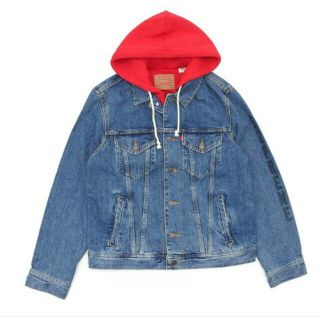 シュプリーム(Supreme)のSupremeLevi's Fleece Hood Trucker (Gジャン/デニムジャケット)