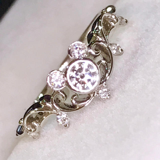 🌹綺麗&可愛い❣️K.uno Disney ジュエリー隠れミッキーダイヤリング レディースのアクセサリー(リング(指輪))の商品写真