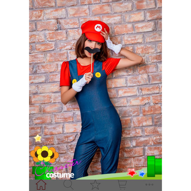 マリオ コスプレ エンタメ/ホビーのコスプレ(衣装一式)の商品写真