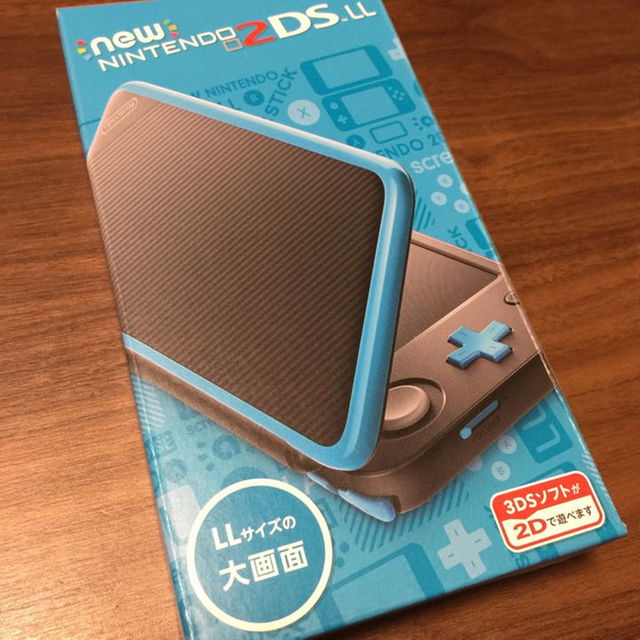 ニンテンドーDS(ニンテンドーDS)の新品未開封★Newニンテンドー2DS LL本体 ブラック×ターコイズ エンタメ/ホビーのゲームソフト/ゲーム機本体(携帯用ゲーム機本体)の商品写真