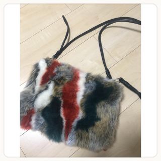 ザラ(ZARA)のZARA＊ファーショルダーバッグ(ショルダーバッグ)