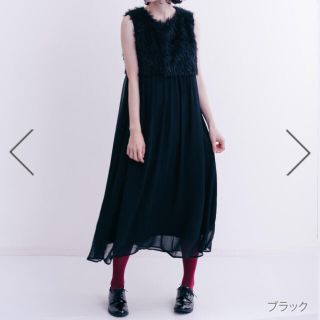 メルロー(merlot)のmerlot plus ラメシャギー×ジョーゼットワンピース(その他ドレス)