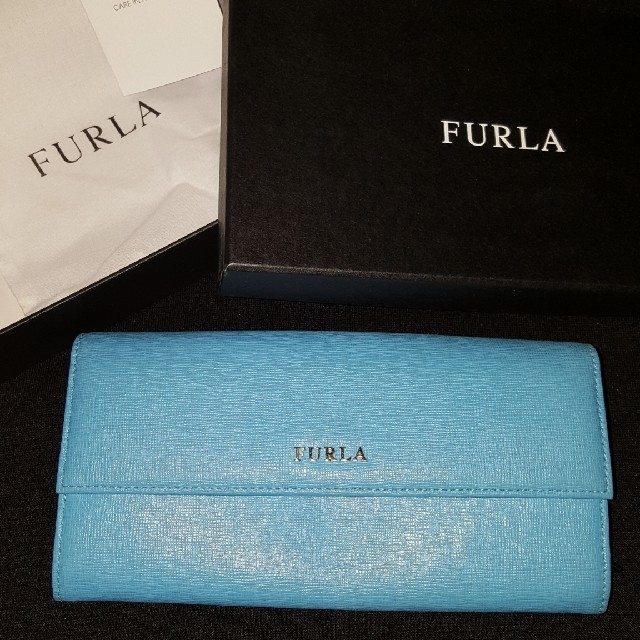 FURLA 長財布 スカイブルー