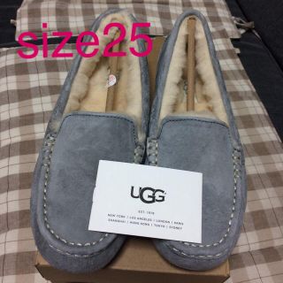 アグ(UGG)の即日発送 新品/UGG アグ アンスレー モカシン ライトグレー size25(スリッポン/モカシン)