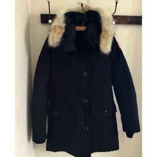 カナダグース(CANADA GOOSE)の極美品★カナダグース ブロンテ xs ブラック ダウンジャケット コート(ダウンジャケット)