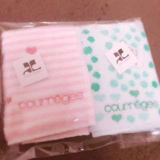 クレージュ(Courreges)のcourregesハンドタオル2枚(ハンカチ)