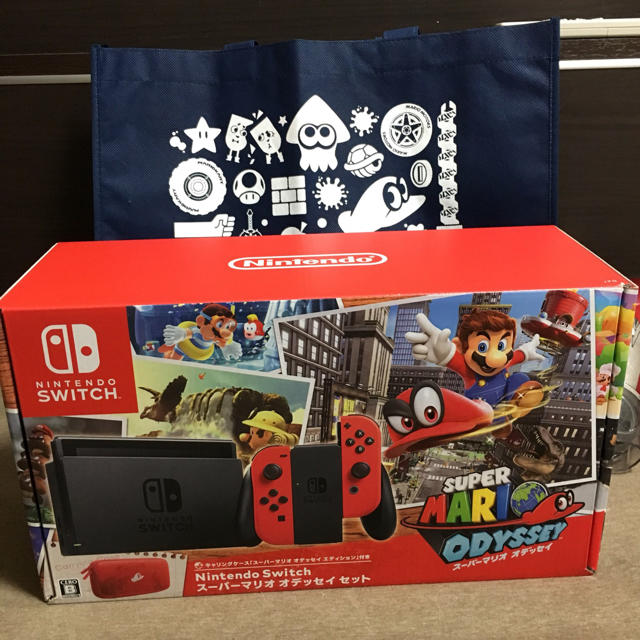 Nintendo Switch(ニンテンドースイッチ)のニンテンドースイッチ スーパーマリオ オデッセイセット エンタメ/ホビーのゲームソフト/ゲーム機本体(家庭用ゲーム機本体)の商品写真