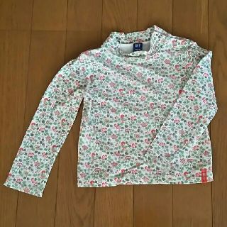 ギャップ(GAP)のGAP花柄ハイネックＴシャツ90㎝(Tシャツ/カットソー)