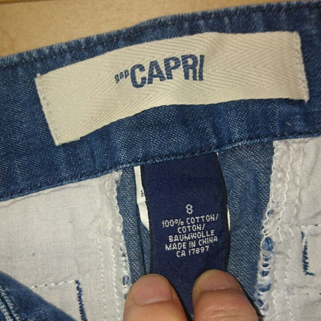 GAP(ギャップ)のGAP  CAPRI  デニム8～9分丈  大きいサイズ レディースのパンツ(デニム/ジーンズ)の商品写真