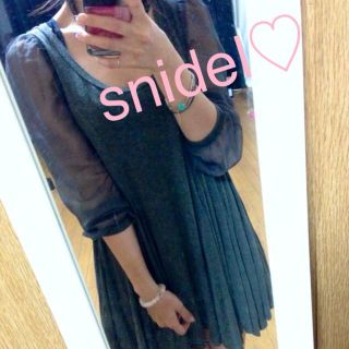 スナイデル(SNIDEL)のsnidel♡袖シフォン♡ワンピース(ミニワンピース)