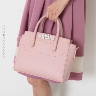 バッグ トートバッグ 激レアガーデンピンク!ジルバイジルスチュアートビジュー バッグ トートバッグ 激レアガーデンピンク!ジルバイジルスチュアートビジュー