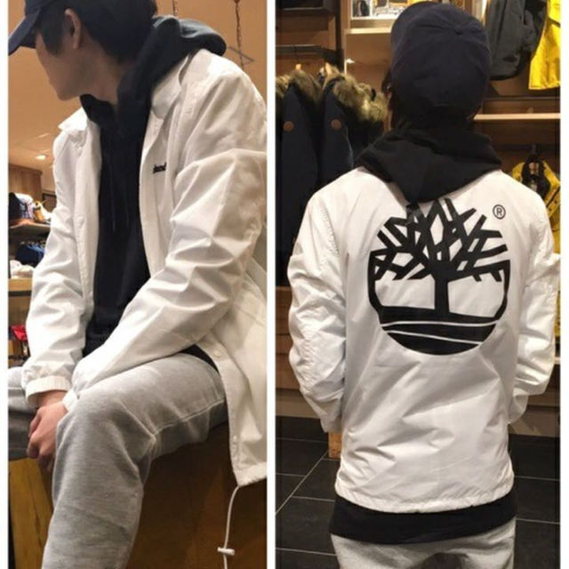Timberland - ティンバーランド ツリーロゴ コーチジャケットの Timberland - ティンバーランド ツリーロゴ コーチジャケットの