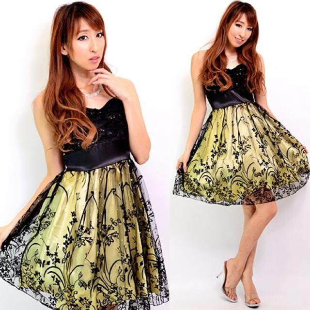 新品♡送料込♡花柄チュールのドレス レディースのフォーマル/ドレス(その他ドレス)の商品写真