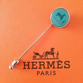 エルメス(Hermes)のエルメス コロゾ ピンブローチ タイピン バッグにも 馬 美品 ユニセックス (ブローチ/コサージュ)