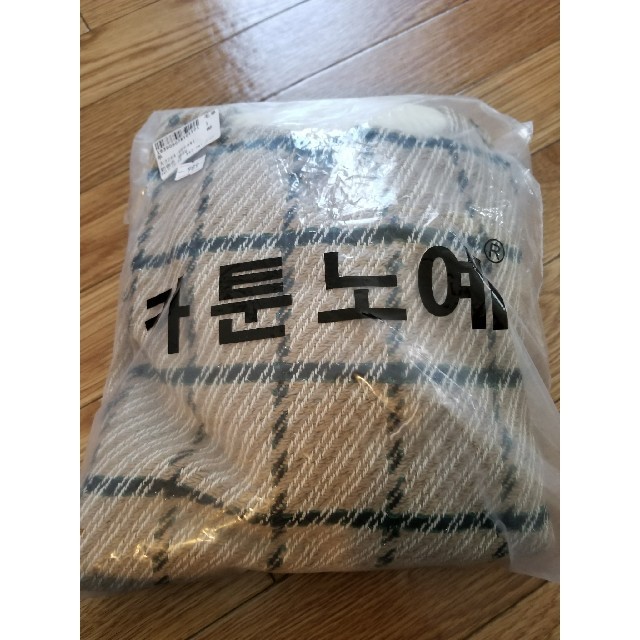 韓国オルチャン風ハイネックチェックニット レディースのトップス(ニット/セーター)の商品写真