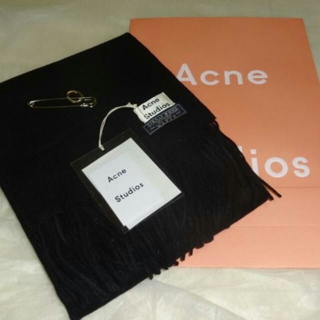☆新品・未使用☆Acne Studios アクネ マフラー ブラック☆-