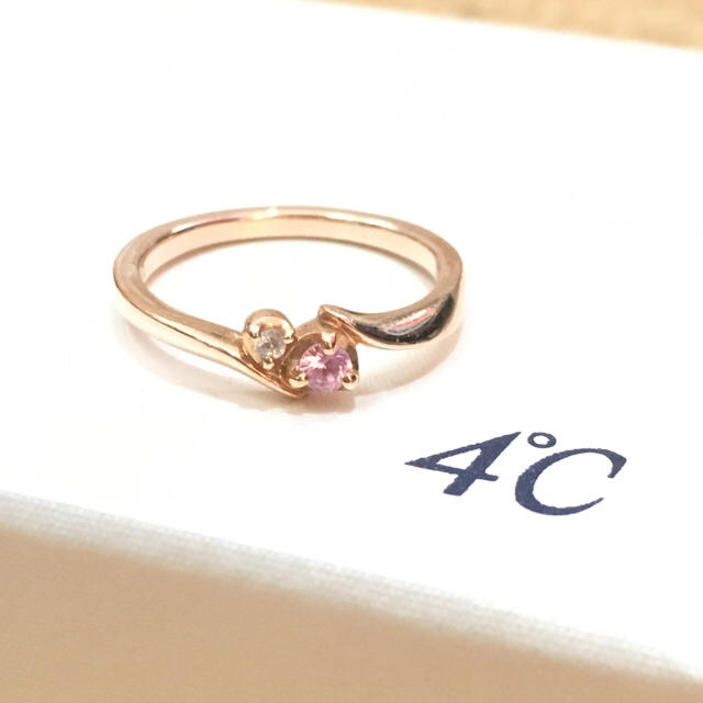 4℃(ヨンドシー)の4℃ K10 ピンクゴールド リング レディースのアクセサリー(リング(指輪))の商品写真