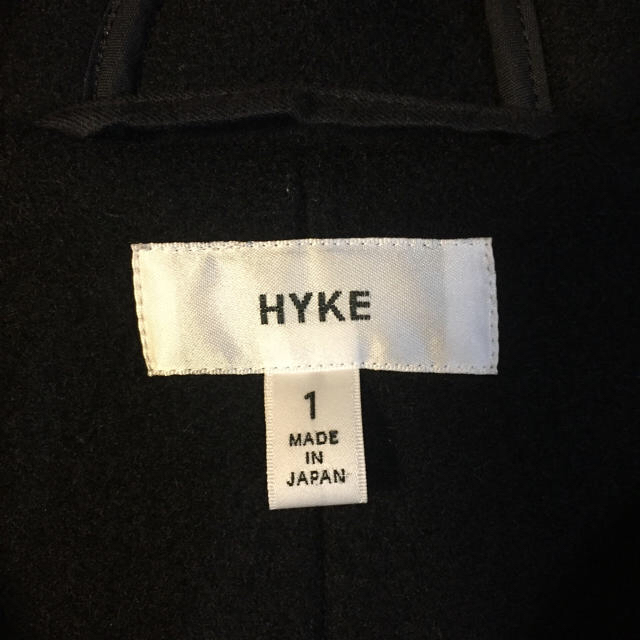 HYKE(ハイク)のGri様専用 HYKE ハイク ダッフルコート サイズ1 ブラック レディースのジャケット/アウター(ダッフルコート)の商品写真
