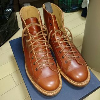 トリッカーズ(Trickers)の美品 トリッカーズ モンキーブーツ マロン サイズ7.5 フィッティング5(ブーツ)