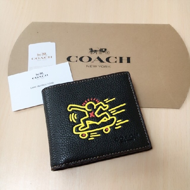 coach × キースヘリング コラボ 折財布