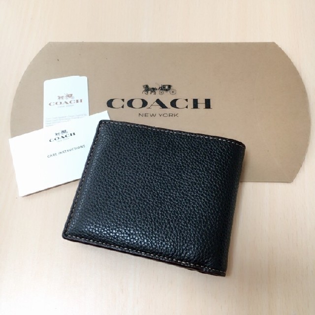 COACH(コーチ)の新品未使用　COACH 二つ折り財布　人気　キースヘリング　ブラック メンズのファッション小物(折り財布)の商品写真