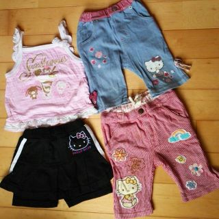 ハローキティ(ハローキティ)の美品☆サンリオ☆女の子お洋服まとめ売り(90cm)(パンツ/スパッツ)