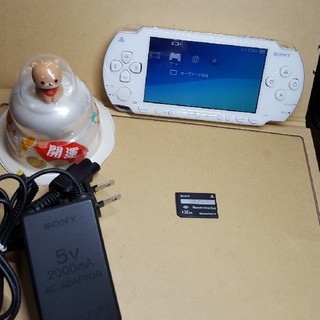 プレイステーションポータブル(PlayStation Portable)のpspセット　ホワイト(携帯用ゲーム機本体)