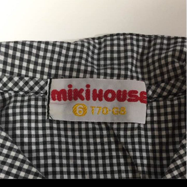 mikihouse(ミキハウス)の美品！ミキハウス シャツ 70センチ キッズ/ベビー/マタニティのベビー服(~85cm)(その他)の商品写真