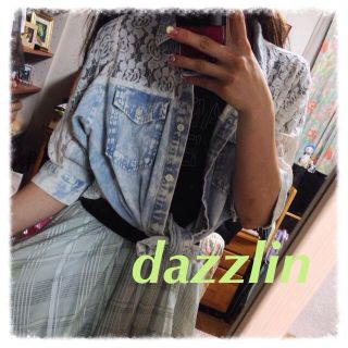 ダズリン(dazzlin)のdazzlin♡レースダンガリー(シャツ/ブラウス(半袖/袖なし))