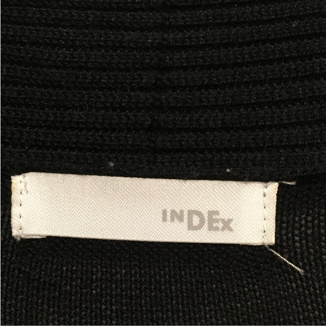 INDEX(インデックス)のindexロングカーディガン黒L レディースのトップス(カーディガン)の商品写真