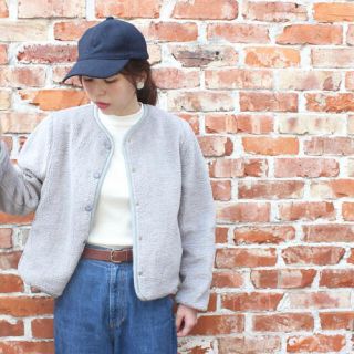 ドットアンドストライプスチャイルドウーマン(Dot&Stripes CHILDWOMAN)のCHILD WOMAN＊シープボア中綿入りショートブルゾン(ブルゾン)