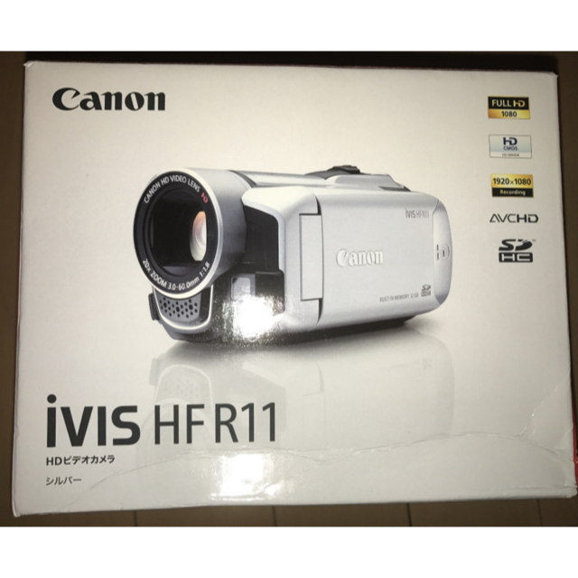 ビデオカメラCanon iVIS HFR11 スノーシルバー