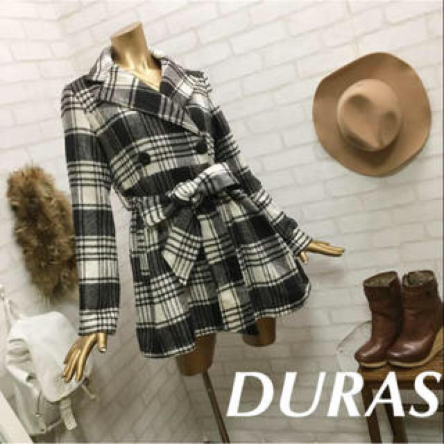 DURAS チェックコート