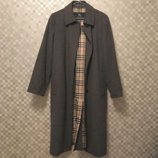 バーバリー(BURBERRY)のくも様専用  Burberry  グレーロングコート❤︎(ロングコート)