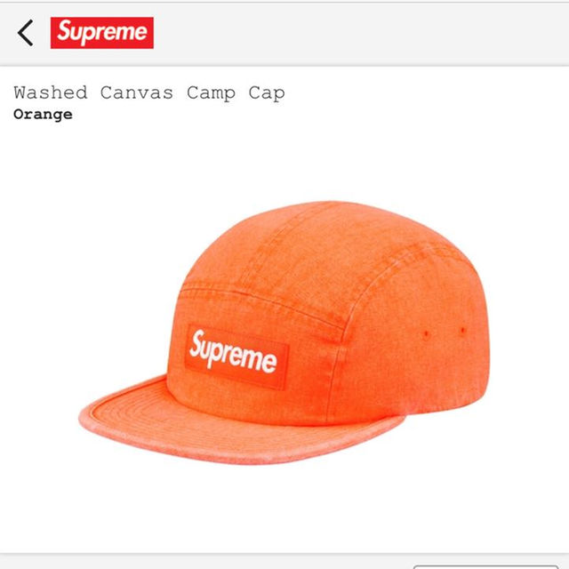 Supreme(シュプリーム)のsupreme camp cap オレンジ メンズの帽子(その他)の商品写真