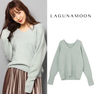 ラグナムーン(LagunaMoon)の2wayパターンニット　ラグナムーン(ニット/セーター)