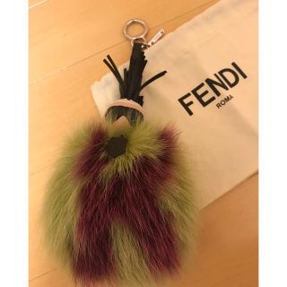 フェンディ(FENDI)の値下げ♪FENDI カールラガーフェルド ファーチャーム(バッグチャーム)